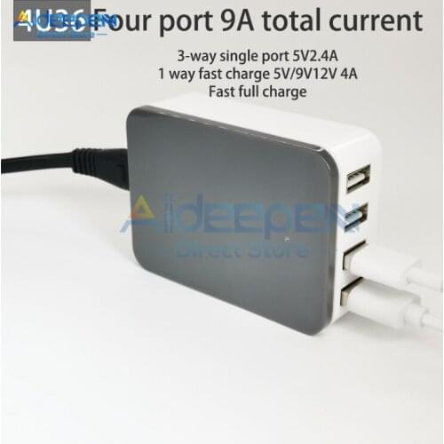 USB Charger Step Down Power Supply Module 50W 12V 24V 36V to 5V 5A QC2.0 QC3.0 FCP AFC SCP 4USB Buck Converter for Smart Home