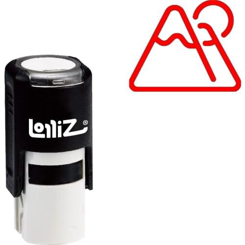 LolliZ Mountain Self-Inking Rubber Stamp - Modern Symbol Series