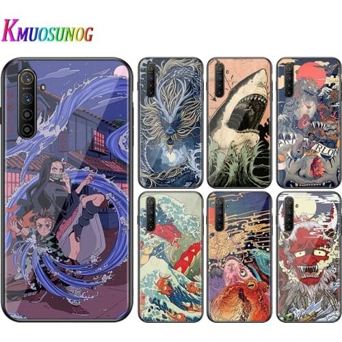Silicone Cover Japanese wave Anime Dragon for OPPO Reno 4 3 Pro 10X Zoom 2 Z F ACE X2 Pro 5G A5 A9 2020 Phone Case