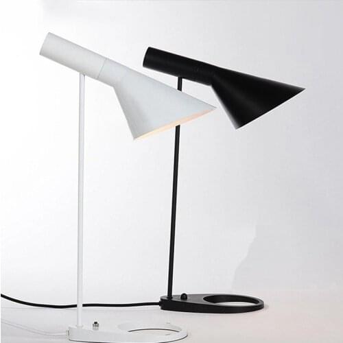 Modern Minimalist Creative Aj Table Lamp Nordic Adjustable Bedroom Bedside Lamp Table Lights Reading Study Art Decor Table Lamps