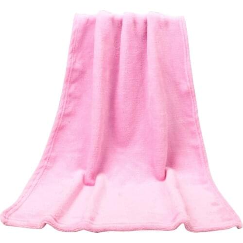 Solid Throw Blanket for bathroom and Bedroom Fashion Solid Soft Throw Kids Blanket Warm Coral Plaid Blankets Home Textiles