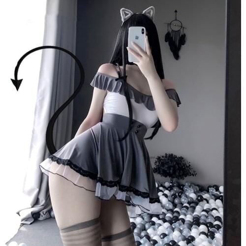 Japanese Secretary Maid Dress Sexy Lingerie Maid Costume Maid Uniform Women Anime Maid Cosplay Costume School Girl Outfits