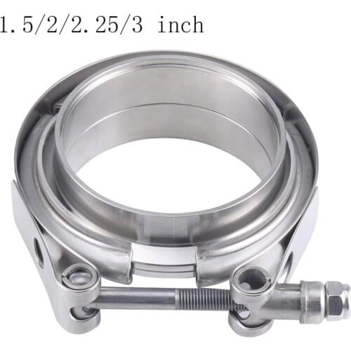 1.5''2''2.25''3'' V band Clamp Universal V-band Clamp Exhaust Pipe Stainless Steel V-clamp Male Female Flanges Kit