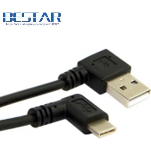 1M 100CM 3FT Stretch USB-C USB 3.1 type c Type-C Angle male to Right Angled 90 Degree USB 2.0 A male spring Data Cable cord