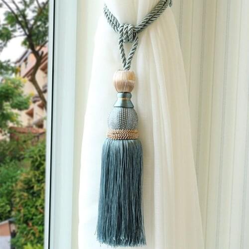 1pcs Gold Mesh Single Ball Curtain Strap Hanging Ball High-end Tassel Hanging Ball Curtain Hanging Ball