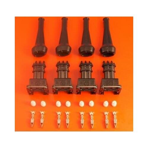 100pcs/lot For BOSCH TYCO AMP Junior Power Timer 2 Way Fuel Injector Connector EV1 282189-1