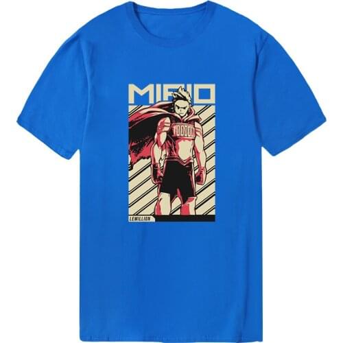 Bodybuilding My Hero Academy Tops Tees Summer Hip Hop Mans T-shirts Fashion Plus Size Tshirts Male Black Vintage Camiseta Homme