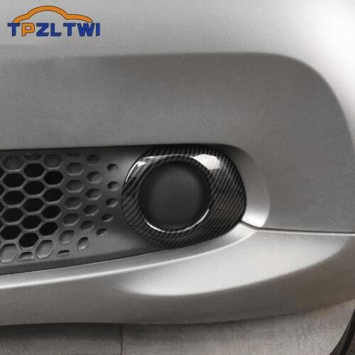 2pcs ABS Fog Lamp Cover for Smart Fortwo 453 2015-2020 Front Fog Lamp Frame Cover Car Styling