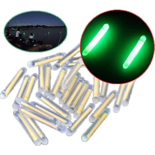 20pcs Fishing Fluorescent Lightstick Floating Luminous Stick For Night Fishing Light Attract Fish