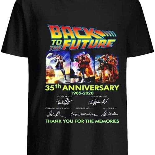Back to The Future 35th Anniversary 19852020 Signatures T Shirt