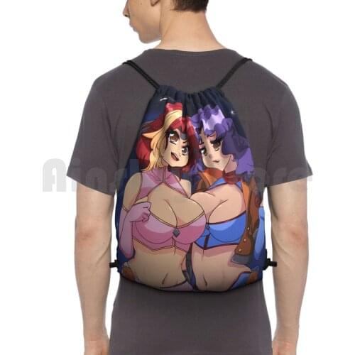 Game Gyaru ( Game Grumps ) Backpack Drawstring Bags Gym Bag Waterproof Game Game Grumps Arin Dan Video Games Retro Anime