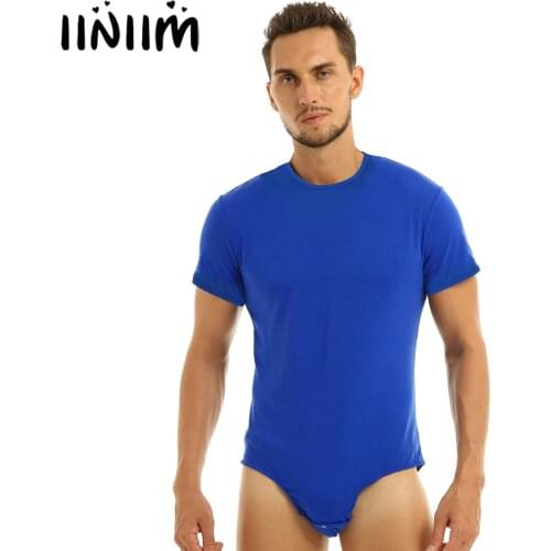 Iiniim Men Adults Diaper Lover Babies Rompers Lingerie Age Players Party Cosplay Clubwear Press Crotch T-shirt Bodysuit Pajamas