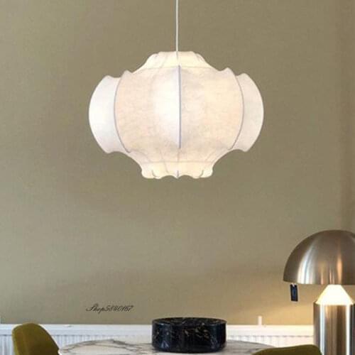 Italian Designer Silk Lamp Creative Pendant Lights Living Room Decor Suspension Dining Room Restaurant Hanglamp Lighting Fixture