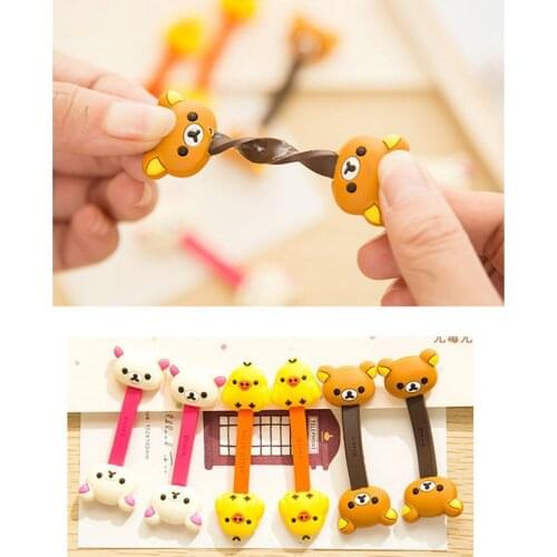 Cartoon Cable Organizer Bobbin Winder Wire Protector Cord Management Holder For Earphone Data Line MP3 USB Cable