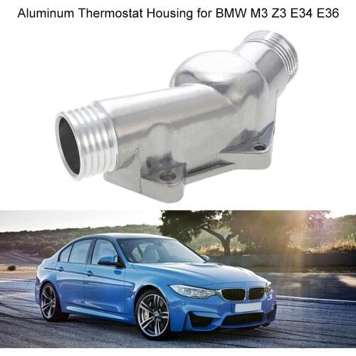 KKMOON Aluminum Thermostat Housing Cover with Gasket for BMW M3 Z3 E34 E36
