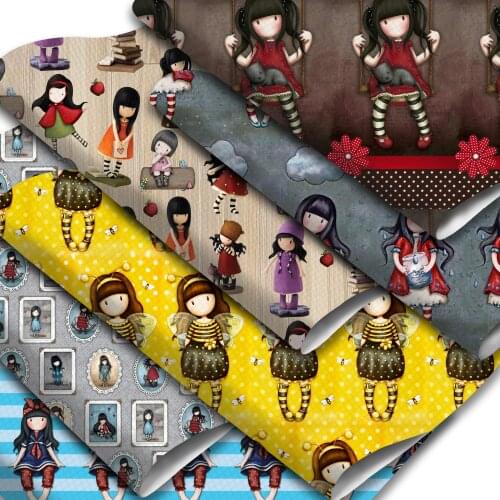 Cartoon Theme Faux Leather Sheets Baby Girls Pattern Printed Synthetic Leather Sheets 20x33cm for DIY Earrings Hair Bow Crafts
