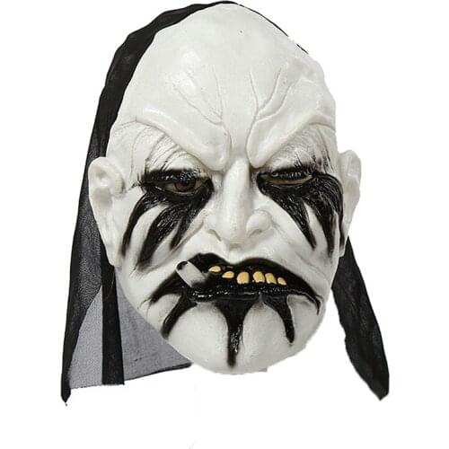 Halloween Zombie Mask Props Grudge Ghost Hedging Zombie Mask Realistic Masquerade Halloween Mask Long Hair Ghost Scary Mask