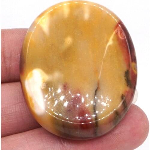 1.7" Worry Stone Mookaite Crystal Reiki Healing Meditation Finger Natural Gemstone Massage Stone