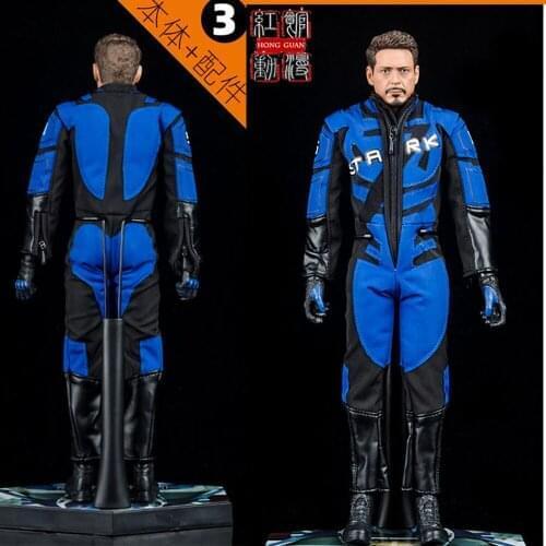 1/12 Scale Tony Stark Racing Suit MK5 6" Action Figure Full Set Model In Stock