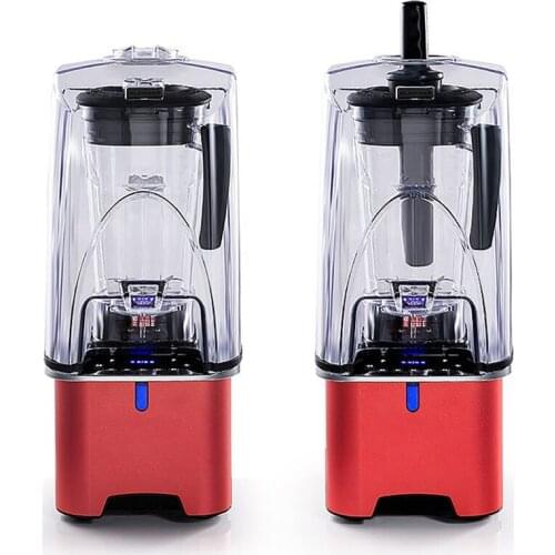 Q9 Multifunctional Ice Crusher Smoothie Machine With Soundproof Cover Commercial Milk Tea Shop Fruit Juice Crushed Ice Squeezing