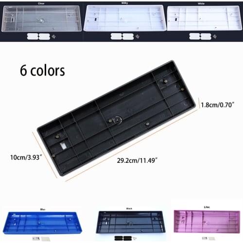 Plastic Case for 60% Mechanical Keyboard Plastic Shell Fits Most Mini Mechanical Keyboard GH60 A60 DZ60 XD60 XD64 Poker