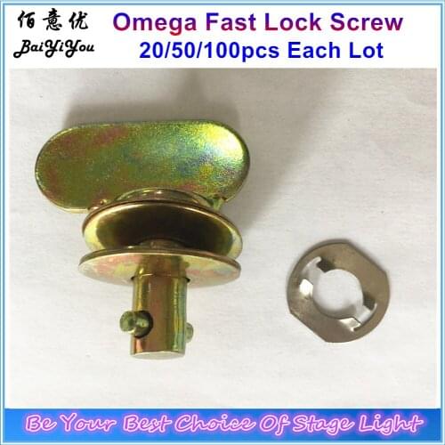 Free Shipping Aluminum Alloy Omega Hang Clamp Fast Lock Stage Light Screw Connector For 5R 7R Moving Head Beam Parts