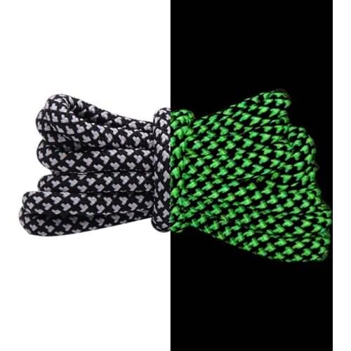 4.5MM Luxury Luminous Shoelaces Highlight Eye-Catching Ropes Trendy Night Glow In City Street Shop For Youth night running
