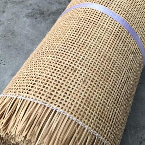 15Meters 50-80cm Width Natural Indonesian Real Rattan Material Mat Cane Roll For Furniture Chair Cabinet Table Ceiling Decor