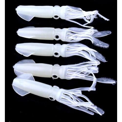 Fishing Lure 3Pcs/Lot 9cm 8g Luminous Octopus Skirt Swimbait Artificial Jigging Soft Bait Minnow Peche Wobbler Carp Tackle