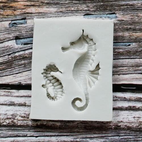 Sugarcraft Sea Horse Silicone Mold Seahorse Fondant Mold Cake Decorating Tools Baking Chocolate Gumpaste Sugar Tools