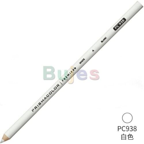 Sanford Prismacolor Oil Pencil PC935 PC938 White Black Single Color Draw Pencil Oily Pencil 4.0MM Soft Core Paint Pencil