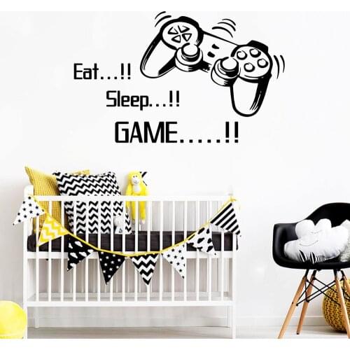 Lovely Game Removable Pvc Wall Stickers for Living Room Company School Office Decoration Vinyl Art Decals