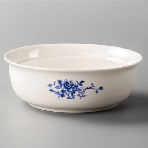 The blue and white porcelain ceramic is a variety of Kung Fu tea wash hand washing large Wash Cup
