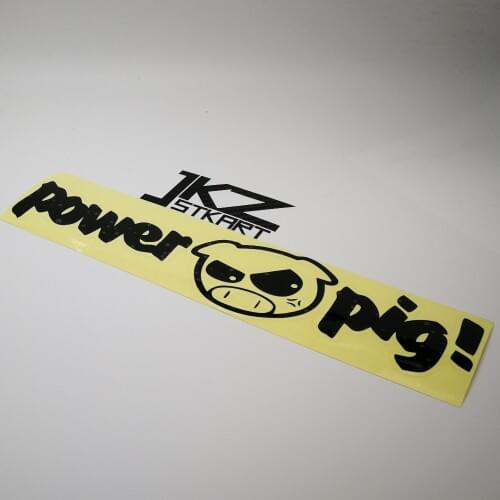 JKZ STKART Vinyl Die Cut Car Stickers Decals Power Pig 25 x 6 cm For Motor Bike Laptop Helmet Decorated Stickers