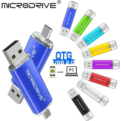 Microdrive USB flash drive OTG high Speed drive 128GB 64GB 32GB 16GB 8GB 4GB external storage double Application Micro USB Stick