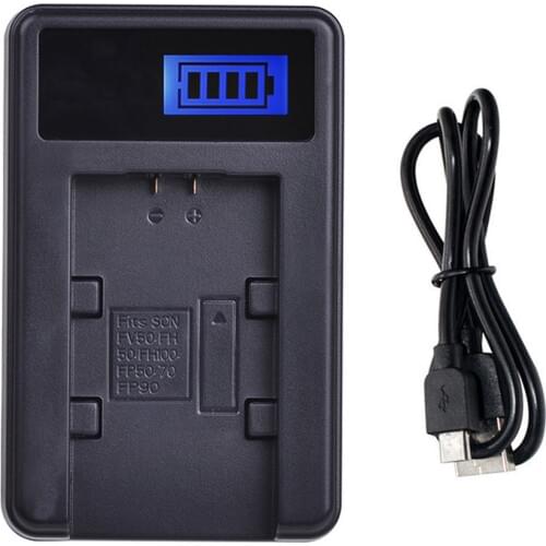 Battery Charger for Sony HDR-PJ320E, HDR-PJ330E, HDR-PJ340E, HDR-PJ350E, HDR-PJ380E, HDR-PJ390E, HDR-PJ430E Handycam Camcorder
