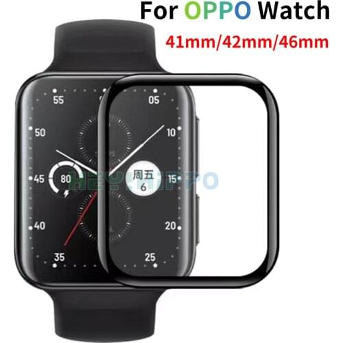 3D Full Screen Protector Film for Oppo Watch 2 42mm 46mm Smart Watch Screen Protection Soft Film Not Tempered Glass For OPPO41mm
