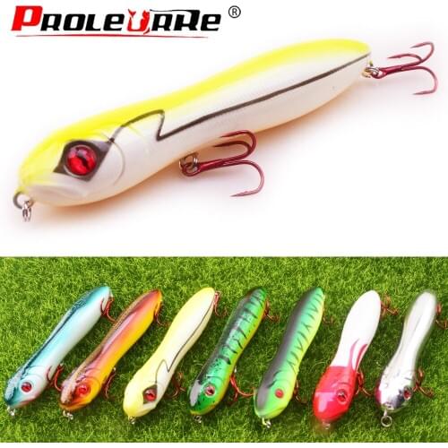 1Pcs Top water Floating Wobblers Fishing lures 10cm 15g Snake Head Pencil Bait Crankbaits Freshwater Bass Pike Plastic Lure