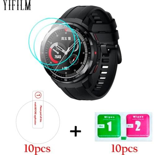 10pcs 2.5D 9H HD Clear Tempered Glass For Huawei Honor Watch GS PRO Smart Watch Screen Protector Anti-Scratch Protective Glass