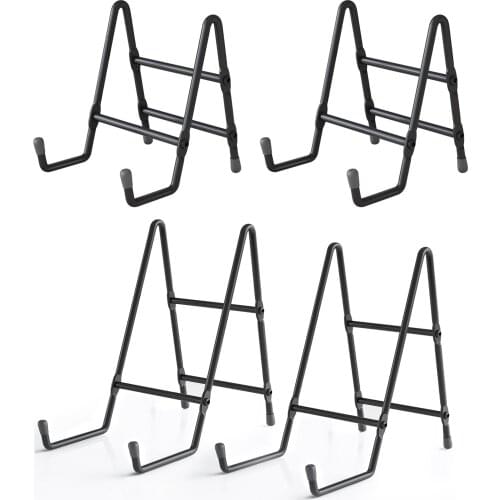 2PC Art Display Stand Easel Exquisite Bookshelf Dish Rack Plate Bowl Picture Frame Photo Book Pedestal Holder Home Decoration