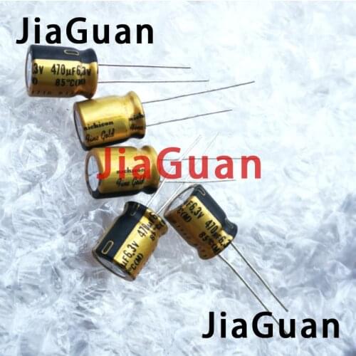20PCS NICHICON FG 6.3V470UF 10x12MM fine gold 470UF 6.3V FineGold 470UF6.3V MUSE Audio Capacitor 470UF/6.3V