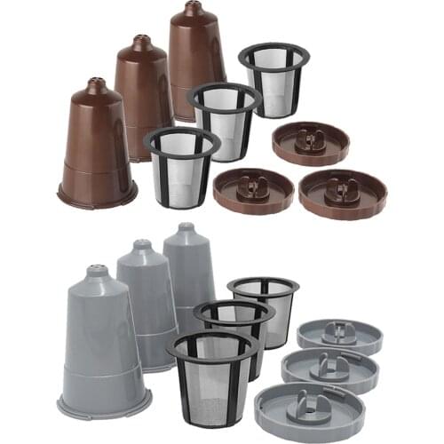 3x Reusable K Cups Refillable Coffee Pod Capsules Eco Friendly Mesh Filter Compatible for Keurig Coffee Accessory