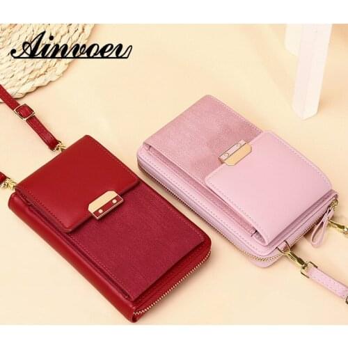 Ainvoev 2021 Solid Color Small Mini Crossbody Bag Long Shoulder Strap New Women Bags Outing Shoulder Bag Mobile Phone Wallet