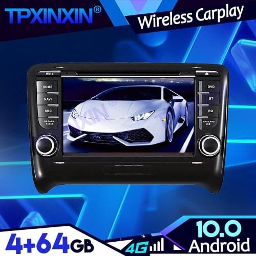 Android 10.0 PX6 4-64G For AUDI TT 2006-2012 DSP Tape Recoder Player Head Unit Navigation GPS Auto Radio Multimedia IPS Carplay
