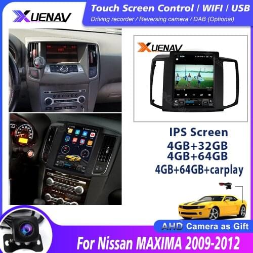 2 Din Radio Android 10 For Nissan MAXIMA 2009 2010 2011 2012 GPS DVD Navigation Stereo Receiver Autoradio Multimedia Player