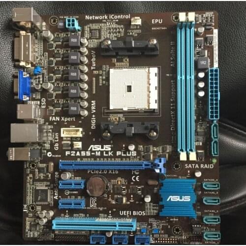 Free shipping original motherboard for ASUS F2A55-M LK PLUS Socket FM2 DDR3 USB2.0 16GB DVI VGA A55 desktop motherboard