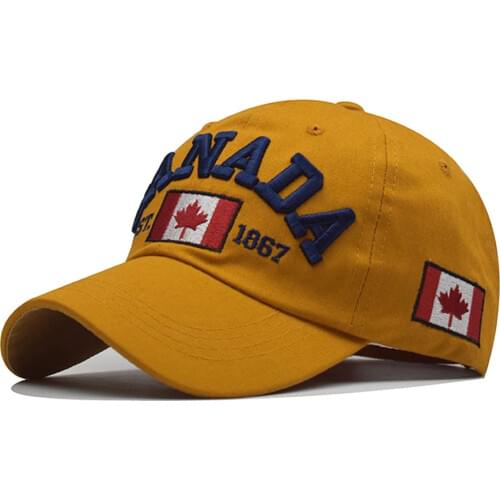 I love canada New Washed Cotton Baseball Cap Snapback Hat For Men Women Dad Hat Embroidery Casual hats Casquette Hip Hop Caps