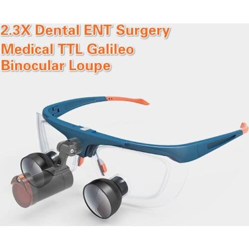 2.3X Dental ENT Surgery Medical TTL Galileo Binocular Loupe Surgical Kepler Magnifier for Medical Operation Cosmetic Surgery