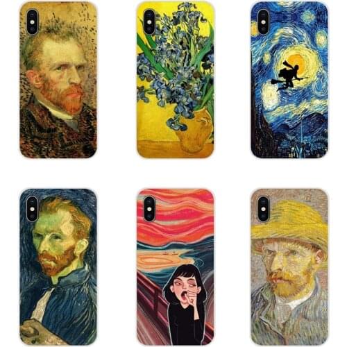 Flower Vincent Van Gogh Starry night For Samsung A10 A30 A40 A50 A60 A70 Galaxy S2 Note 2 3 Grand Core Prime Mobile Phone Covers