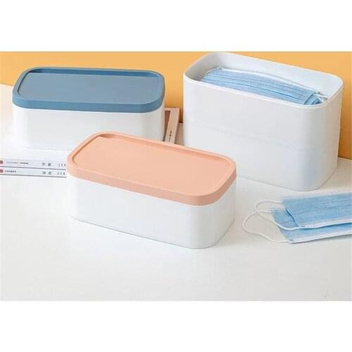 Mask Case Student Dustproof and Waterproof Home Mask Storage Box Desktop Organizer Containers Mask Holder